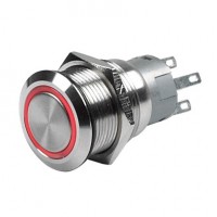 CZone Push Button with Blue LED, 3.3V (Momentary ON/OFF)